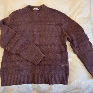 ACNE loose knit purple sweater